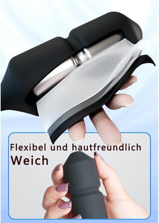 Вібратор для анального секса Seckoe з 10 режимами вібрації, пультом дистанційного керування, тихий (40dB), для чоловіків, жінок, пар