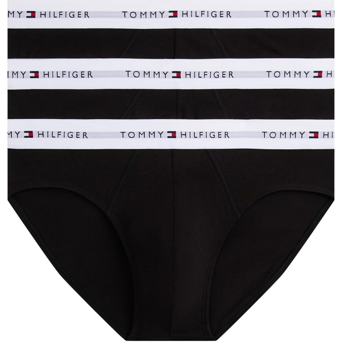 Труси чоловічі Tommy Hilfiger 3 шт. в упаковці, боксер, логотип, жовтий (чорний/чорний/чорний, білий Wb)