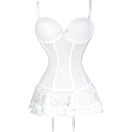 Кросет YIHANS - готичний топ-корсет з мереживом та квітковим візерунком для жінок