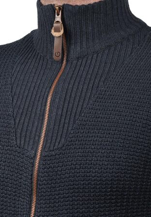 Чоловіча куртка-пуловер на блискавці Solid SDTristian, колір Insignia Blue Melange, розмір XXL