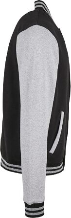 Чоловічий бомбер Build Your Brand Bb004-basic College Jacket, чорно-білий