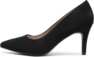 Жіночі класичні модні туфлі-човники DREAM PAIRS, чорний нубук, розмір 40.5 EU
