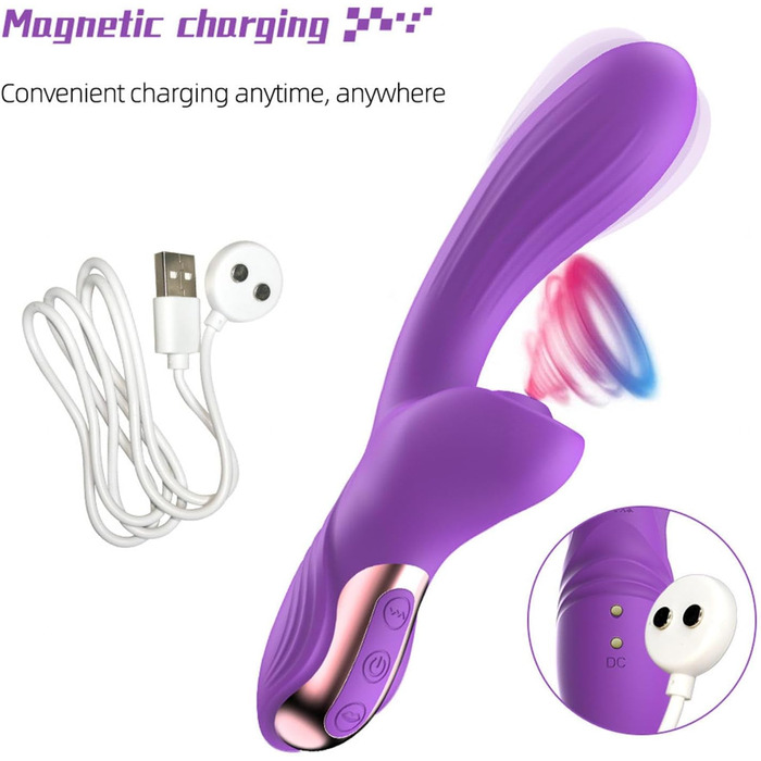 Вібратор жіночий Sexspielzeug Rabbit, 10 режимів, чорний