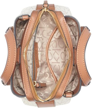 Жіноча міні-сумка через плече 2-в-1 Calvin Klein Millie з 3 відділеннями, колір Ваніль/Хакі/Карамель