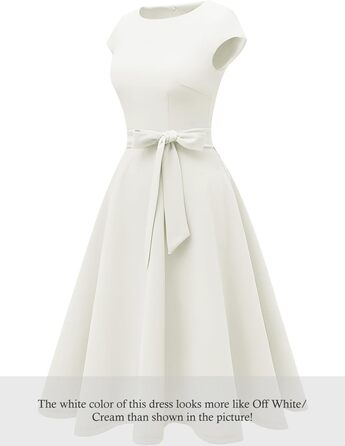 Сукня коктейльна DRESSTELLS жіноча святкова 1950-х років, довжина міні, рокабілі, весільна, для вечірки, вінтажна з під'юбником (XXL, біла)