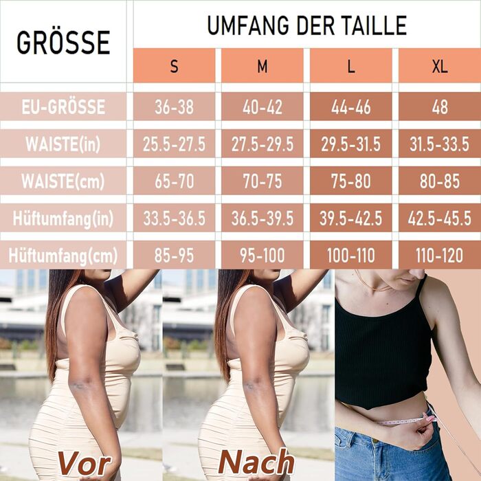Корсет-шорти для жінок Shapewear: фігуроформуючий боді-шейпер, чорний, розмір L