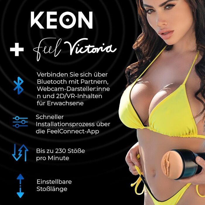 KIIROO Keon - Автоматичний мастурбатор для чоловіків з інтерактивним контентом FeelMe AI, до 230 імпульсів/хв, бездротовий