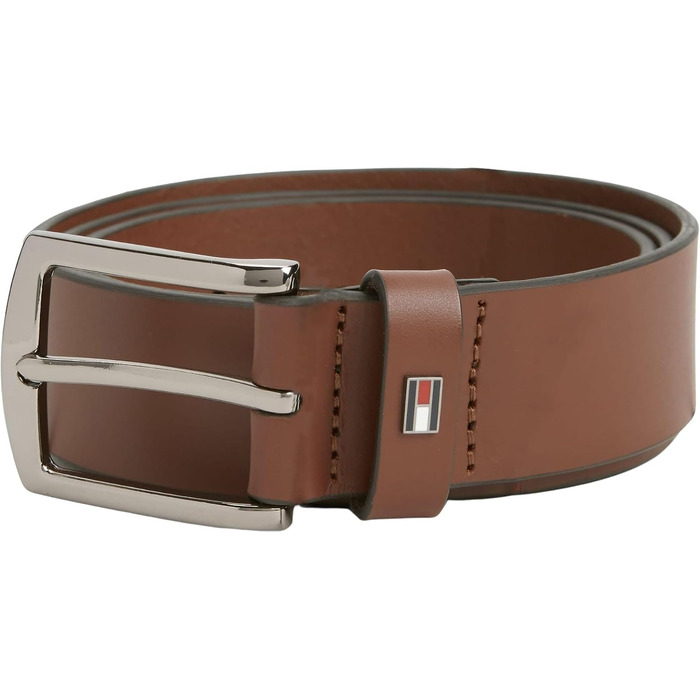 Чоловічий шкіряний ремінь Tommy Hilfiger Denton 3.5 Brown Winter Cognac (AM0AM14814), 105 см