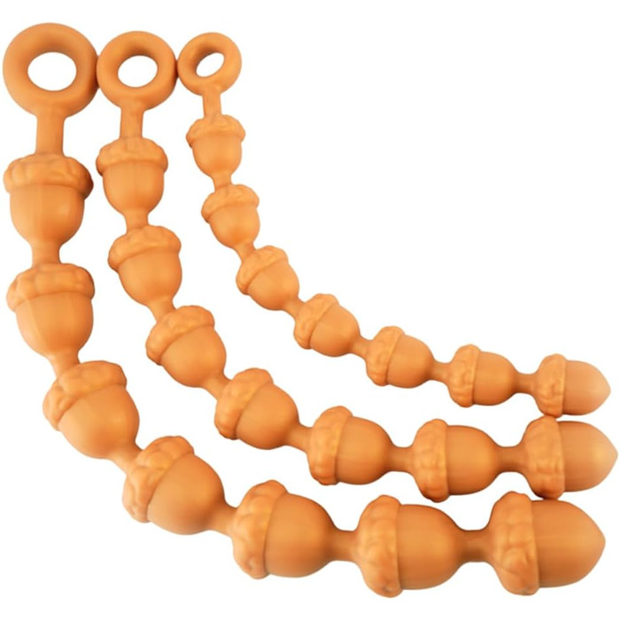 Анальні кульки з силікону NAIXBTY Extra Lang (7 кульок) з ланцюгом, анальні пробки, для чоловіків та жінок