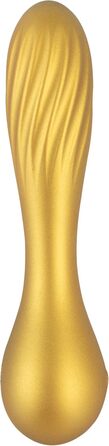 Вібратор Sweet Smile Flexible - 3,3 см (Металевий завиток, Золото)