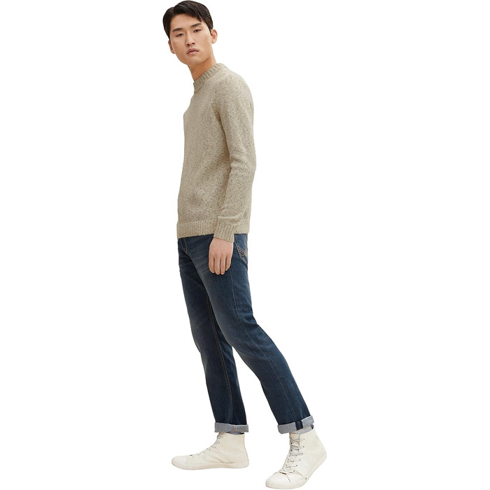 Чоловічі джинси Tom Tailor Marvin Straight, прямий крій, Mid Stone Wash Denim, розмір 34W/32L