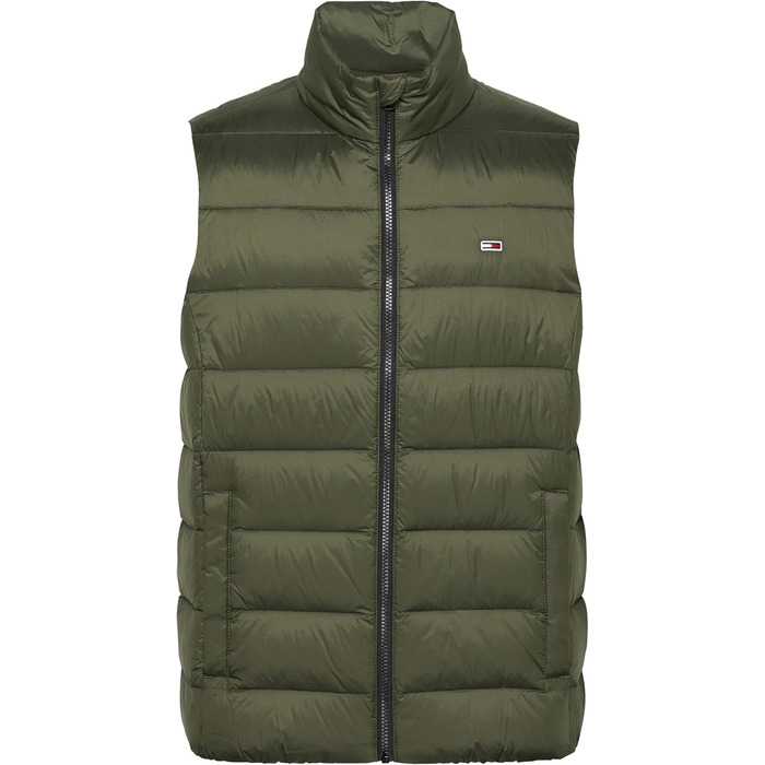 Чоловічий легкий пуховий жилет Tommy Jeans, колір Fatigue Green, розмір XS