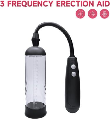 Електричний тренажер для збільшення статевого члена для чоловіків QgLust з 3 режимами, для ерекції та мастурбації