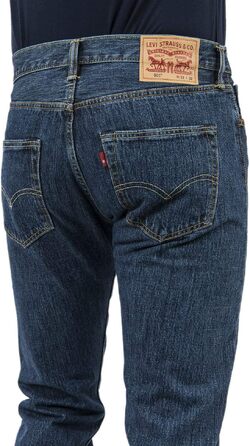 Чоловічі джинси Levi's 501 Original Straight Fit на кнопках, колір Stonewash (31W / 30L)