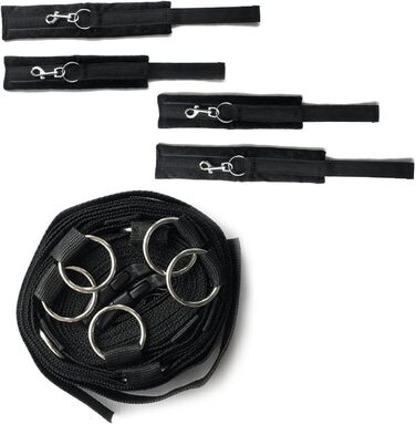 Набір для БДСМ: 26 предметів - наручники, аналплаг, кільце для пеніса, чік, прищіпки для сосків, маска для очей, плеть, заглушка. Ідеальний набір для сексуальних ігор та зв'язування.