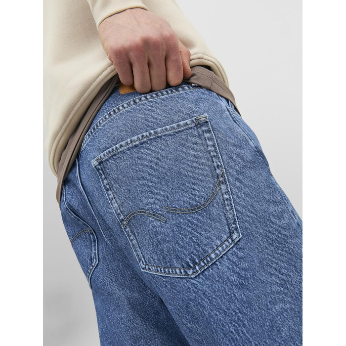 Чоловічі джинси Baggy Fit JACK & JONES JJIALEX синього кольору, денім
