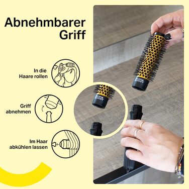 Набір багатофункціональних щіток для завивки та об'єму Olivia Garden Multibrush Curlers Kit (4 насадки та знімна ручка)