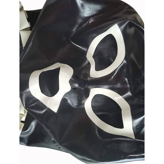 Латексна маска для BDSM, фетіш, бондж, косплей - з мереживом, для тематичних вечірок та Хелловін