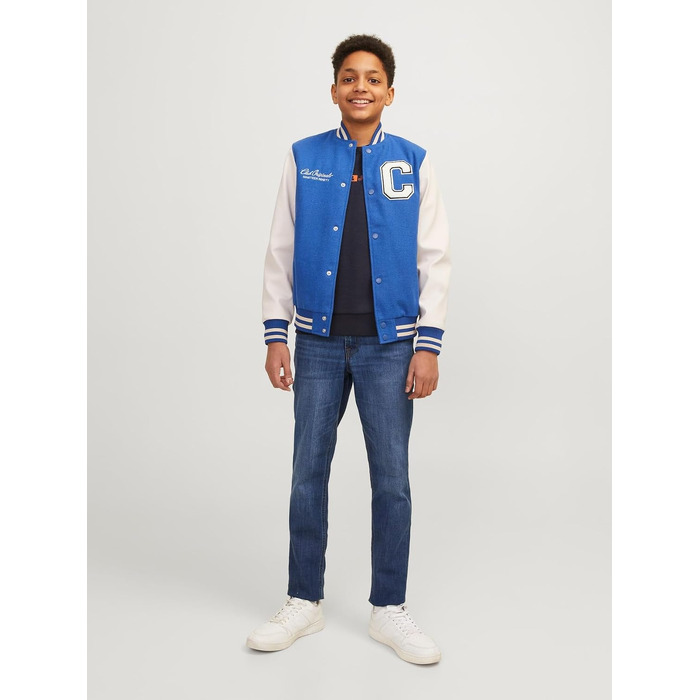 Дитячі джинси Jack & Jones Boy Slim Fit JJIGLENN синього кольору, розмір 152