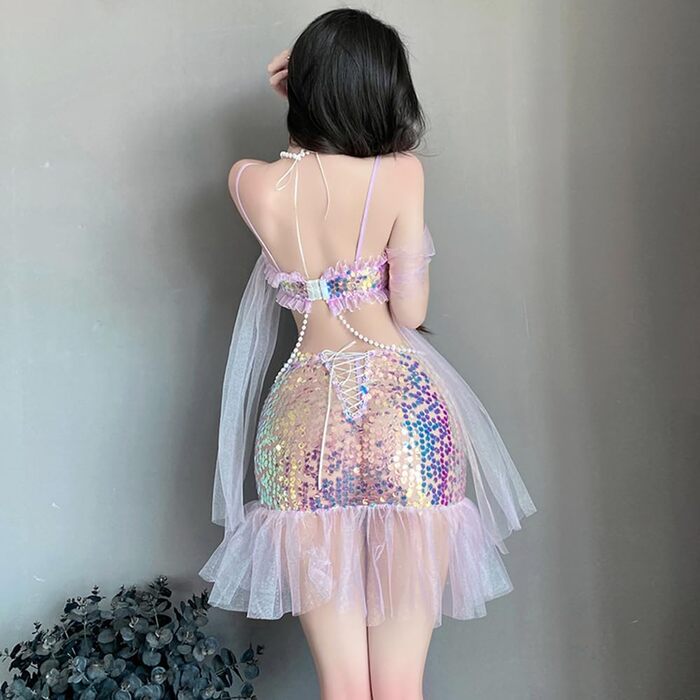 Костюм русалки для косплею JasmyGirls: сексуальний наряд для Хелловіну, аніме, вечірки, фестивалю. Kawaii костюм принцеси, maid outfit з блискітками