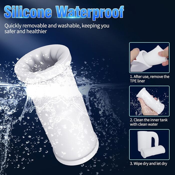 Електричний мастурбатор PQKuss - автоматичний, водонепроникний, з 5 режимами, для чоловіків