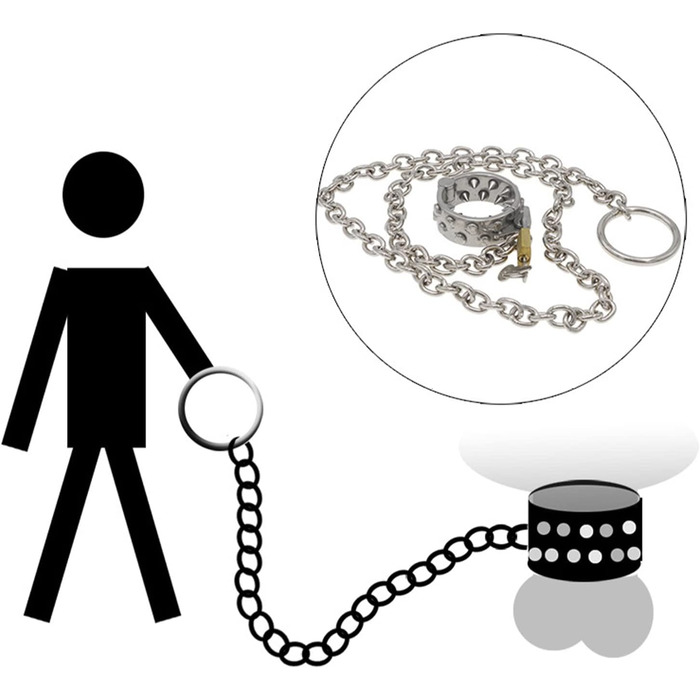 Сталевий пеніс-кільце з шипами PQKuss для розширення яєчок, SM-іграшка, 425г