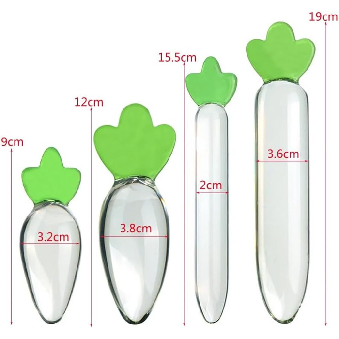 Анальний плаг Karotte Glas: плаг для анусу з скла, іграшка для дорослих