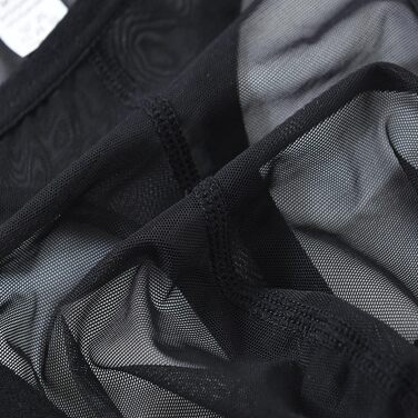 Чоловічі труси-сліпи BIATWOWR, труси-танга, прозорі, сексуальні, чорні, розмір L