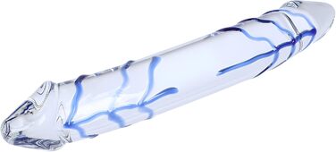 Секс-іграшка XoticPlay: дildo зі скла, анальний плагін з G-точкою, 28 см