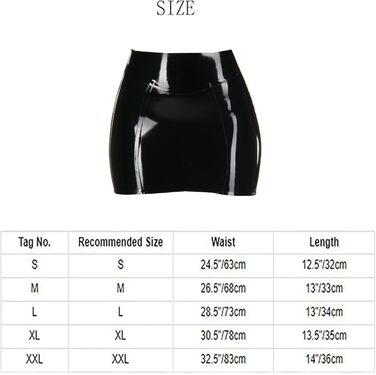 Латексна спідниця-міні для жінок, чорна, з блискавкою, для косплею, стріп-клубу та костюмів