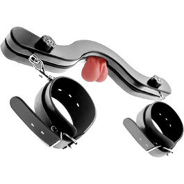 Дерев'яний пристрій для розтягування яєчок, чоловічий, регульований. Еротичний аксесуар для фетишу та ігор з підпорядкуванням