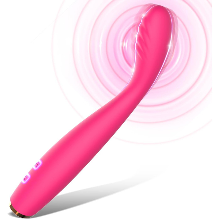 Вібратор для клітора та G-точки Adorime, масажний стрижень з силікону, 5 швидкостей, 10 режимів, водонепроникний, рожевий