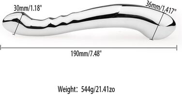 Анальний плуг GUYOS Doppelkopf з нержавіючої сталі, стимулятор G-точки, для жінок та чоловіків, масаж простати, інтимні іграшки для пар, 544г