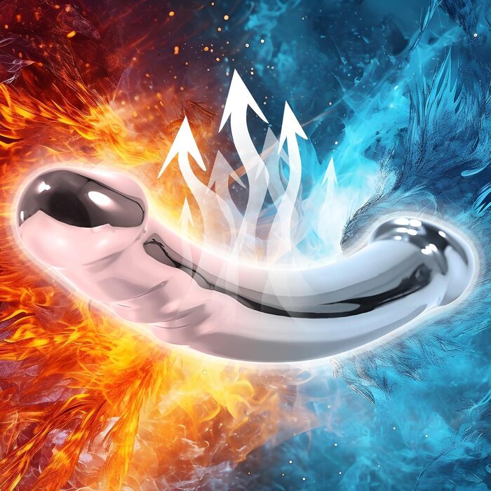 Анальний масажер для жінок Amazbee G-Spot, металевий дилда з двома головками для масажу, іграшки для пар, для чоловічої простати