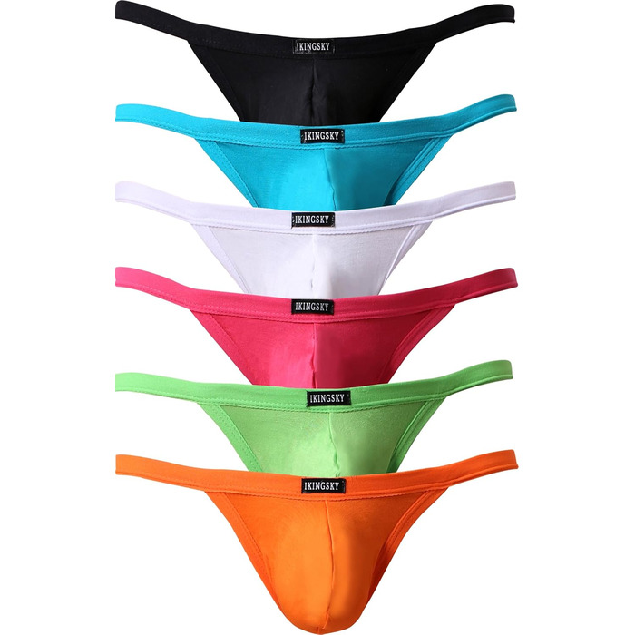 Танга чоловіча iKingsky з модалю, Y-подібний шов, 6 шт. в упаковці
