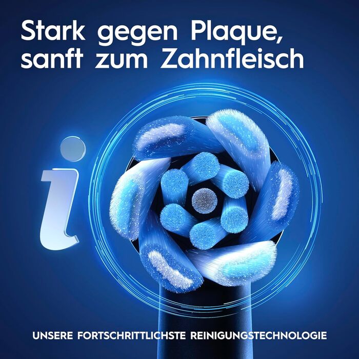 Електрична зубна щітка Oral-B iO Series 3 Matt Black: 3 режими чищення, набір з 4 насадок та чорним дорожнім футляром