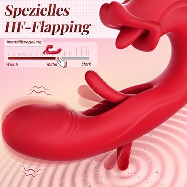 Вібратор для жінок G-spot з 7 режимами. Набір вібраторів для дорослих з новим дизайном, стимулятор клітора. Червоний колір.