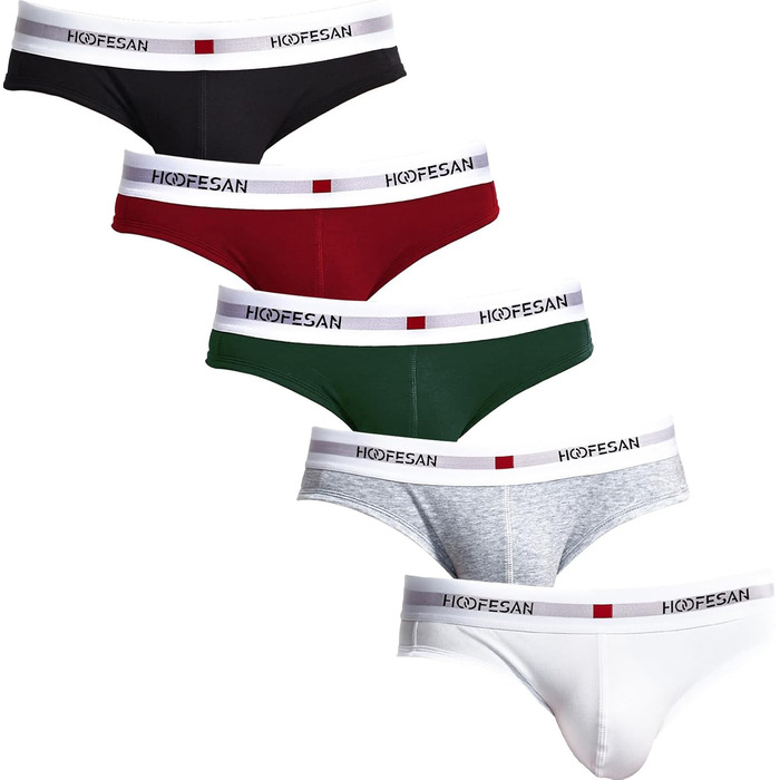 Слідки чоловічі PHOLEEY бавовна, низька талія, дихаючі труси для спорту та подорожей, 5 шт. Gu M