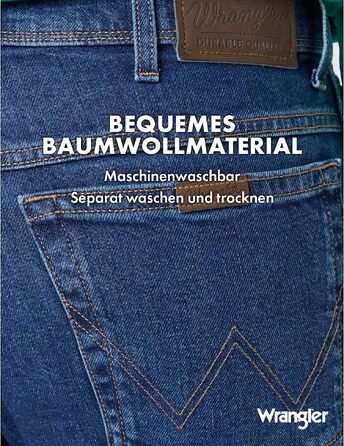 Чоловічі джинси Wrangler Regular Fit Regular - середня посадка, колір Darkstone (чорний), розмір W38 L30