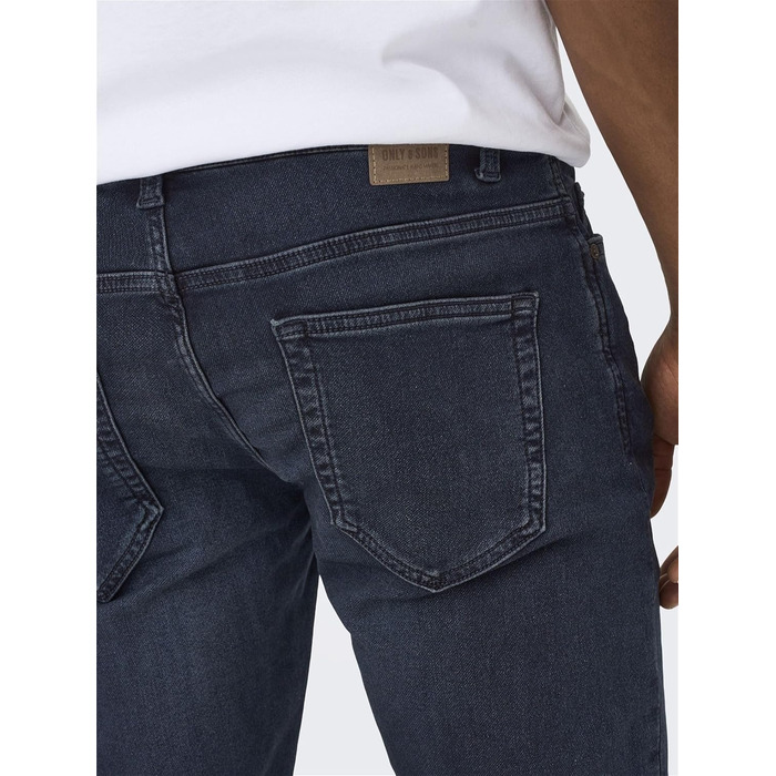Чоловічі вузькі джинси Only & Sons Onsloom Slim Fit, темно-сині, 33W / 32L