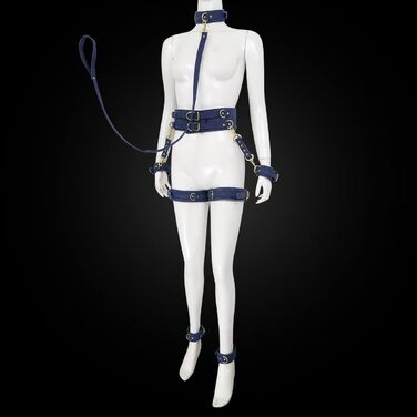 Набір для фетишу з еластичної шкіри OnundOn: корсет, наручники, стрічки для зв'язування. BDSM, готика, SM, корсет, фетиш, для жінок