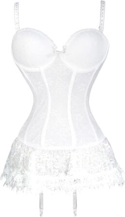 Кросет YIHANS - готичний топ-корсет з мереживом та квітковим візерунком для жінок