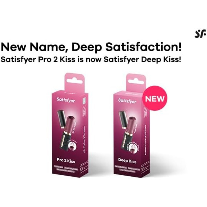 Вібратор Satisfyer Deep Kiss | Інтимна іграшка для жінок | Deep Pulse | Стимуляція клітора | Інструменти жіночого велнес | 3x10 програм