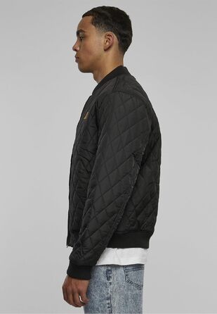 Чоловіча стібана куртка Urban Classics Diamond Quilt Jacket, великий розмір 4XL, чорна