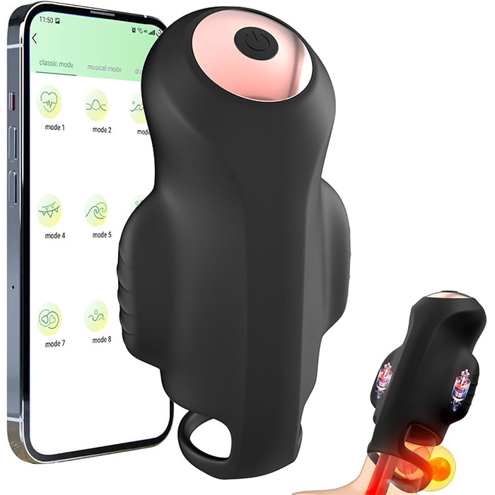 Мастурбатор для чоловіків LYAMais з керуванням через додаток, 9 режимів, вібратор пеніса, тренажер, стимуляція головки, сексуальна іграшка, тихий оральний секс, кишеньковий мастурбатор