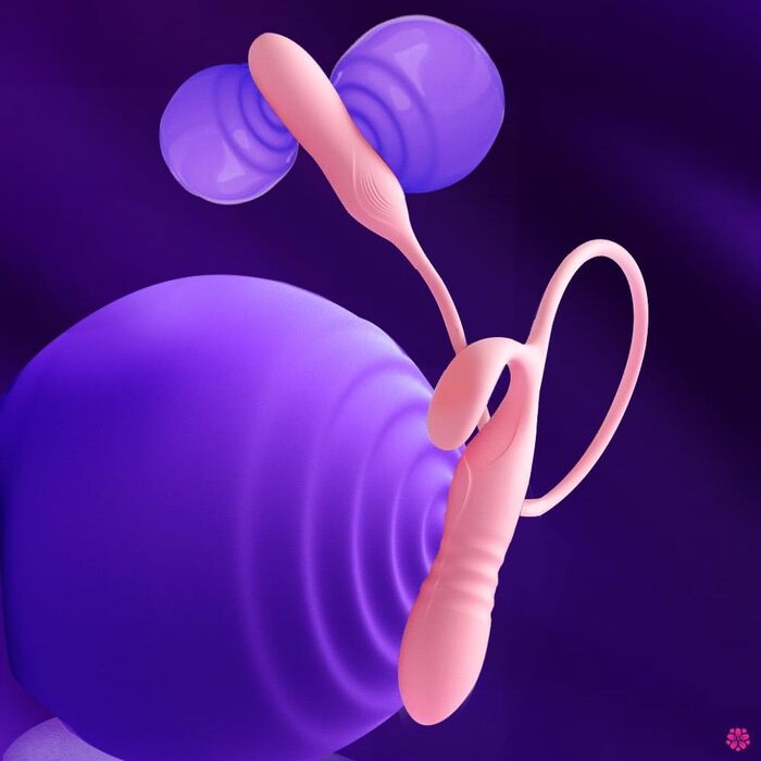 Анальні вібратори Xuomt з трьома головками, пульсація, дистанційне керування, стимулятор клітора та вагінальний масажер для пар та жінок