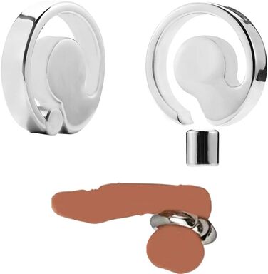 Кільце для статевого члена SXOVO з навантажувальним підвіском, для чоловіків, з нержавіючої сталі, для затримки еякуляції