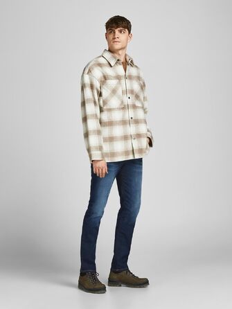 Чоловічі джинси Jack & Jones JJICLARK Regular Fit синього кольору, денім