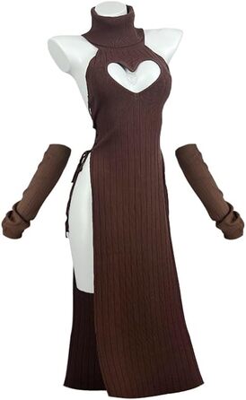 Костюм Чонгсам KORURACLUB Love: Преміум якість, Cosplay, білий/чорний, для дорослих (L-XL)