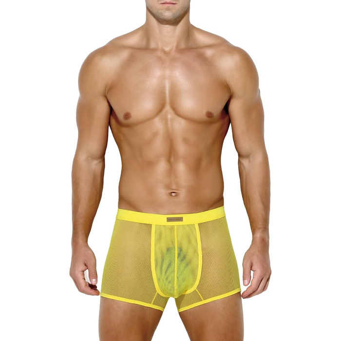 Боксерки чоловічі Caey Kevin Herren, прозорі, низька талія, 3XL, A9-жовтий